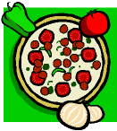 pizza with ingredients